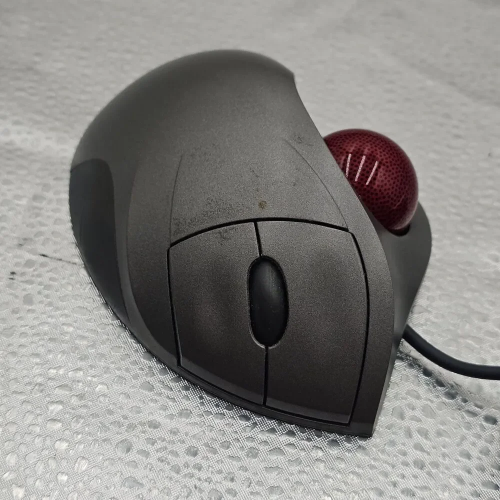 Logitech T-BB18 Wired Optical Trackball Mouse 3-Button Scroll Wheel Tested